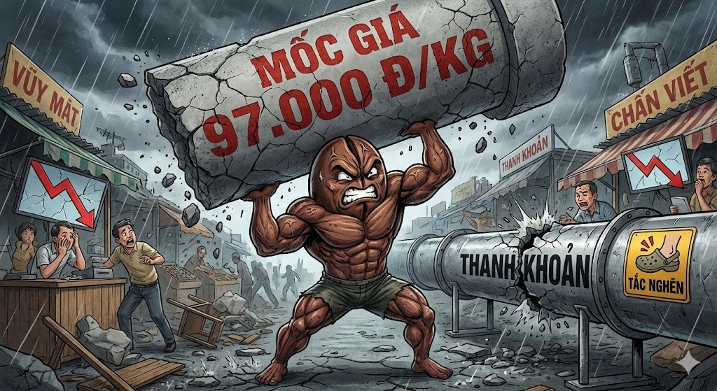 Cà phê Việt Nam ngày 10/01: Giá điều chỉnh về nền 97.000 đ/kg, Thanh khoản 